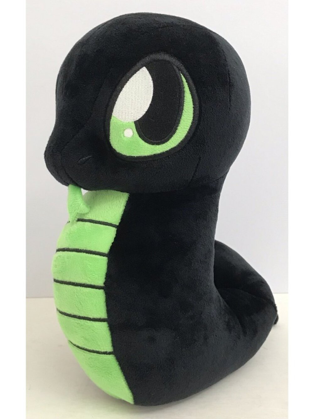 Razer Sneki Snek Technology Gamer Advertising Snake Black Green 10" Plush